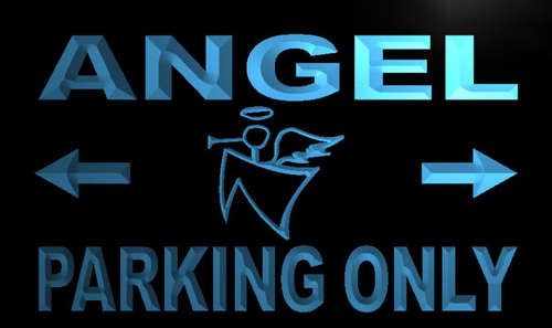 Angel Parking Only Neon Light Sign